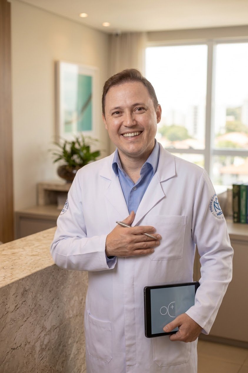 Dr. Bruno Funchal, neurologista, no consultório da Neurologia Integrada